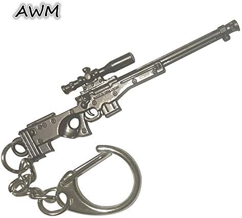 hebensi 4 Pcs Metal Keychain Including Level 3 Helmet Backpack 98K and Frying Pan Iron Key Ring Pendant for Playerunknown's Battlegrounds PUBG