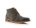 Ferro Aldo Blaine MFA806035 Mens Casual Brogue Mid-Top Lace-up and Zipper Boots – Grey, Size 10.5