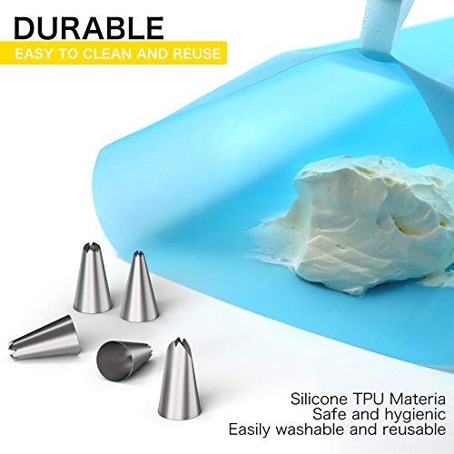 Piping Bags and Tips Set, HUAFA 68pcs Cake Decorating Tools, 5pcs