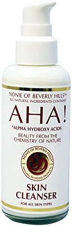 All Natural Skin Cleanser With Alpha Hydroxy Acids Excellent Oil Based Makeup Remover With Exfoliating Pore Management &amp; Anti Aging Formula Suitable For Vegans 7.0 Oz by Nonie Of Beverly Hills