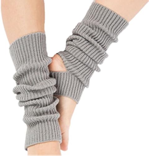 Clearance!HJSMY Women's Knit winter warm Long Leg warmer boot socks yoga socks (Grey)