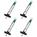 Shappy 4 Pack Tyre Tread Depth Gauge Depth Measuring (Green)