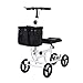 BEYOUR WALKER Folding Knee Walker for Foot Injuries with Dual Braking System Crutches Alternative, White