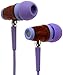 Symphonized Wireless Sports Earbuds - Water Resistant Bluetooth Headphones with Built-in Microphone, Earhooks and LED Charging Display, Purple