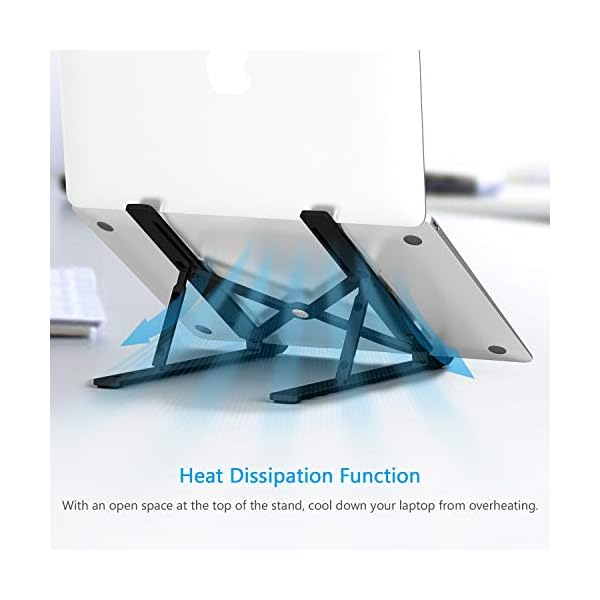 BoYata-Aluminum-Foldable-Laptop-Stand-6-Levels-of-Height-Adjustable-Portable-Laptop-Holder-Riser-for-Desk-Compatible-with-MacBook-AirPro-Dell-HP-Lenovo-Most-10-156-Laptops BoYata Aluminum Foldable Laptop Stand, 6 Levels of Height Adjustable Portable Laptop Holder Riser for Desk, Compatible…