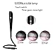 LEDNut Mordern USB Reading Lamp Dimmable USB Light for Computer/Keyboard/Notebook/Laptop/PC with Flexible Gooseneck and 3 brightness (Black)