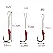 Fishing Jig Assist Hooks, 20PCS Stainless Steel Jigging Hooks with PE Line for Saltwater Big Game Tuna Snapper Halibut Fishing (20pcs 1/0)