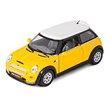 Yellow Mini Cooper S Die-Cast Collectible Toy Vehicle