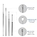 10pcs Pimple Popper Blackhead Remover Tool +Ear Wax Removal +Cuticle Pusher Stainless Steel Comedone Zit Blemish Acne Kit with Brush & Leather Bag
