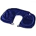 Purefly Inflatable Travel Neck Pillow with Soft Velvet Pillowcase Packed in Handy Carry Pouch