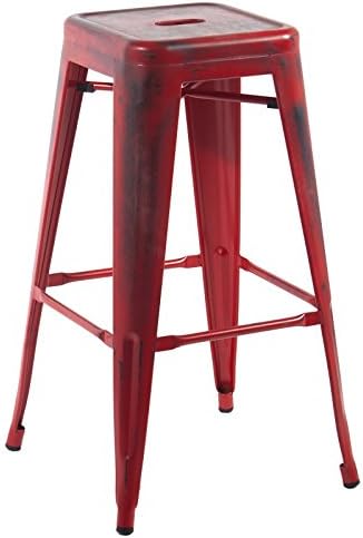indhouse – Industrial Style Tolix Style Stool in Antique Finish