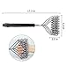 LT&PK Grill Brush BBQ Cleaning Scraper - 18'' Long Handle 3 in 1 Stainless Steel BBQ Grill Cleaning Brush - Barbecue Grill Cleaner for Porcelain,Propane,Infrared,Gas,Charcoal,Weber Grill