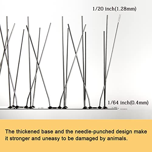 Offo Bird Spikes With Stainless Steel Base Durable Bird Repellent Spikes Arrow Pigeon Spikes Fence Kit For Deterring Small Bird Crows And Woodpeckers Covers 10 Feet 3m Pricepulse