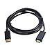 Eriotpy Gold Plated DP DisplayPort to HDMI HDTV Cable 6 Feet (Black)