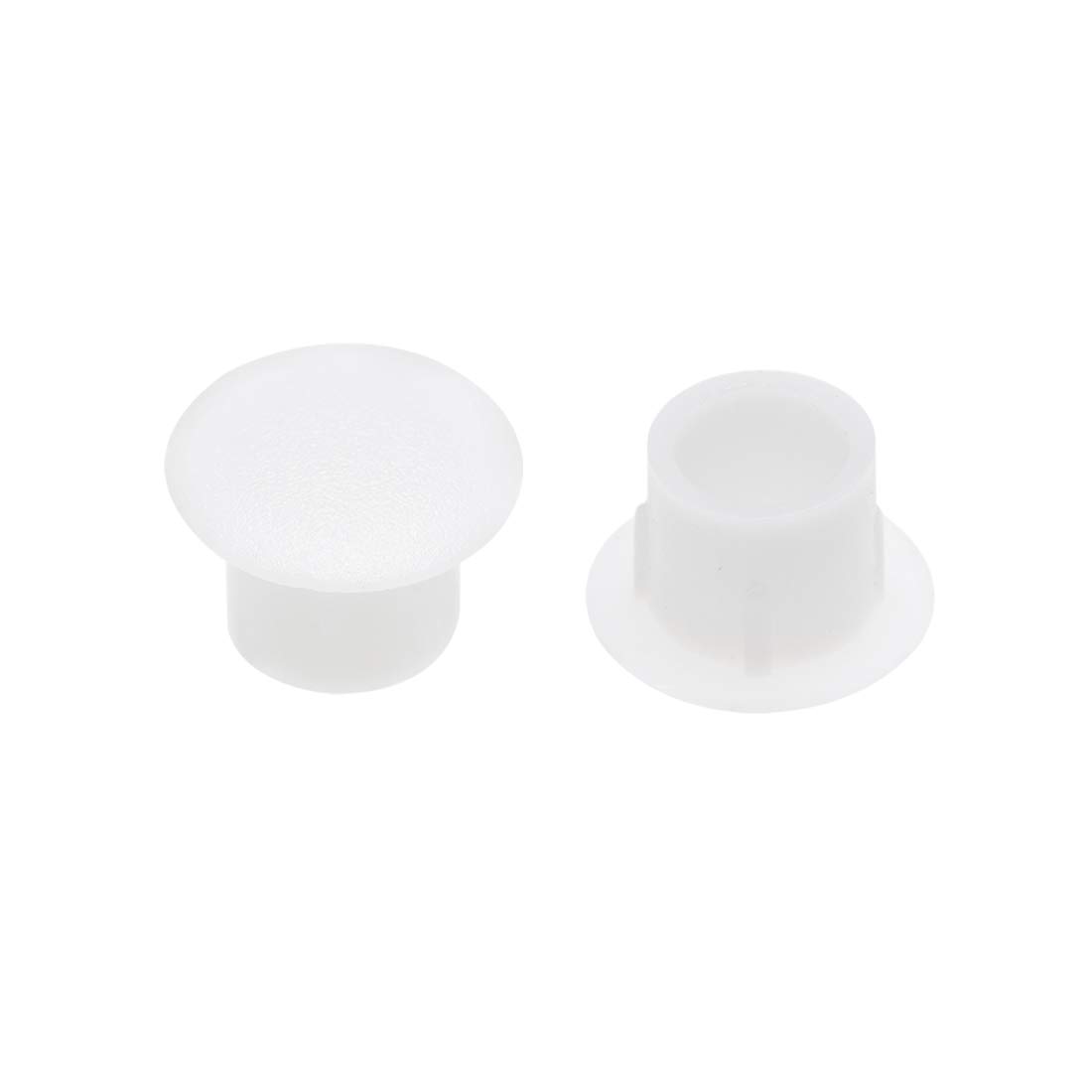 sourcing map Shelf Peg Hole Plugs 8mm Dia White Plastic Tube Cover for Nail Cabinet Button Bracket Cupboard Bookshelf Bookcase Adjustable Shelf Closet 50Pcs