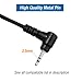 abcGoodefg Walkie Talkie Earpiece with Mic PTT, 1 Pin 2.5mm Covert Acoustic Tube Ear Piece Headset for Police Radios Law Enforcement Compatible with Motorola MH230R MH230TPR MR350R MS350R (2 Pack)