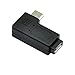 UCEC USB 2.0 Adapter Plug - Left and Right Angle Micro to Micro - Male to Female - Pack of 2
