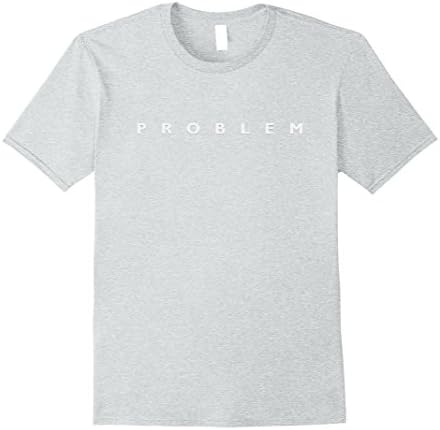 Mens P R O B L E M shirt XL Heather Grey