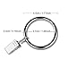 DDSKY Pack of 20 Rustproof Drapery Window Clip Rings,Cafe Curtain Rings,Ring with Hook,Stainless Steel Metal (silver/1.5
