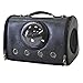 Cataria Bubble Soft-Side Cat Purse, Airline Approved pet Carrier, Airplane and car Travel Dog Carriers – Blackthumb 1