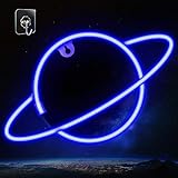 ifreelife Planet Neon Signs LED Night Light Blue