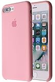 Soft Liquid Silicone iPhone 8 Plus Cover Case Inner Soft Microfiber Cloth Lining Cushion for Apple iPhone 7 Plus/iPhone 8 Plus (Light Pink)