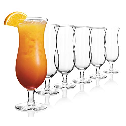 Sahm Hurricane Cocktail Gläser Set (12 STK) - 470ml Cocktail Longdrinkgläser Set - Ideal als Barkeeper Set, Milchshake…