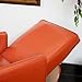 Best Selling Davis Leather Recliner Club Chair, Burnt Orange