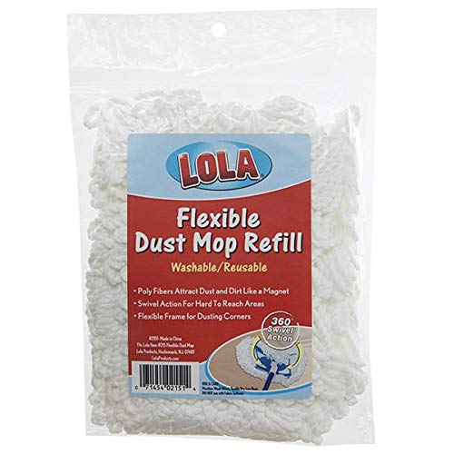 LOLA Flexible Dust Mop Refill, Washable, Reusable, Poly Fibers, Refill 215 Flexible Dust Mop - Old Style ONLY - Thumbnail 2