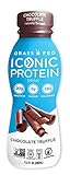 Iconic Beverages Iconic Grass Fed Protein Drink, Chocolate Truffle, 11.5 Ounce (Pack of 12)