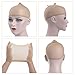 MelodySusie Wig Caps Stretchy Nylon Stocking Wig Caps for Women and Men, No Slippage, Fits 22.5 inches Head, Soft Stretchy Thin, Skin Tone, Black and Black Mesh, Pack of 5
