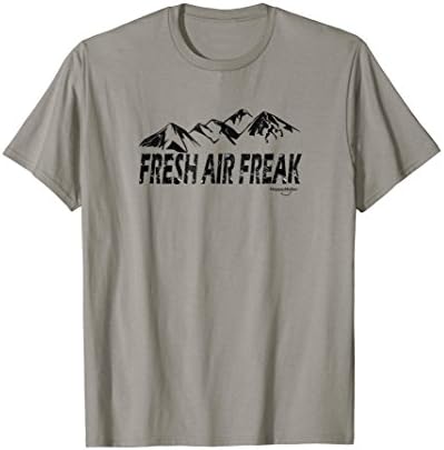 FRESH AIR FREAK Fun Motivating Workout Outdoors T-Shirt