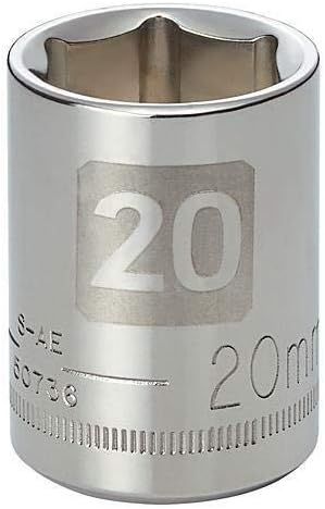 Craftsman 1/2 Metric Dual Laser Etched 6 pt Socket - Any Size STD MM Point Tools - Model: 12mm