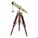 Vintage Brass Telescope on Tripod Stand use DF Lens