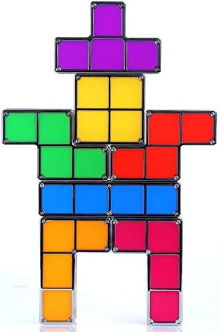 Frigidairenire Tetris Desk Lamp, LingsFire Tetris Light DIY Constructible Night Light Decorative Stackable LED Desk Lamp (seven colors) .