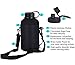SENDESTAR 64 oz Beer Growler Double Wall Vacuum Insulated Leak Proof Stainless Steel Water Bottle -Wide Mouth with Flat Cap & Spout Lid Includes Water bottle Pouch (Mint/Cobalt)