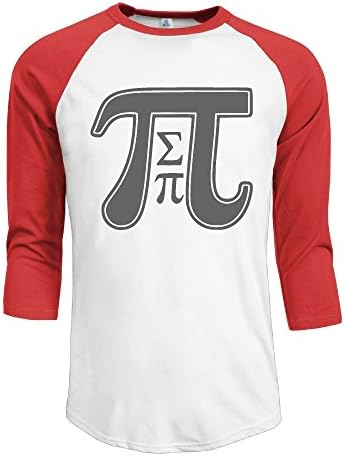 Greek Letter Sigma Pi Funny Men's Raglan 3/4 Sleeve T-shirt