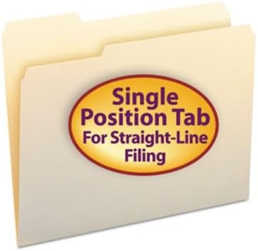 (3 Pack Value Bundle) SMD10331 File Folders, 1/3 Cut First Position, One-Ply Top Tab, Letter, Manila