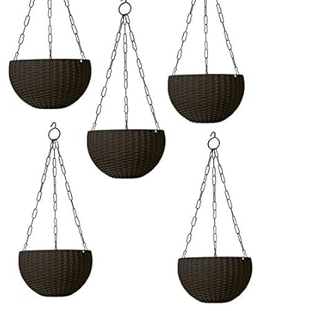 Airex Plastic Hanging pots for Plants and Flowers for Garden Balcony d