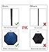 Fidus Upgraded Mini Travel Sun&Rain Windproof Umbrella - Lightweight Folding Compact Portable Parasol Outdoor Umbrellas for Men Women-Navy