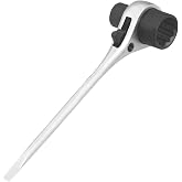 Mutstrahl Chainsaw T-Bar Wrench &amp; Maintenance Tool | 13mm x 19mm Dual Socket, Combination Screwdriver for Bar Nuts and Spark Plugs, Cold-Forged Chrome Vanadium Steel