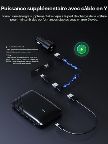 CarPlay Android Auto sans Fil，OS Android complet，AI Box pour Youtube/Netfix — photo 8 sur 8