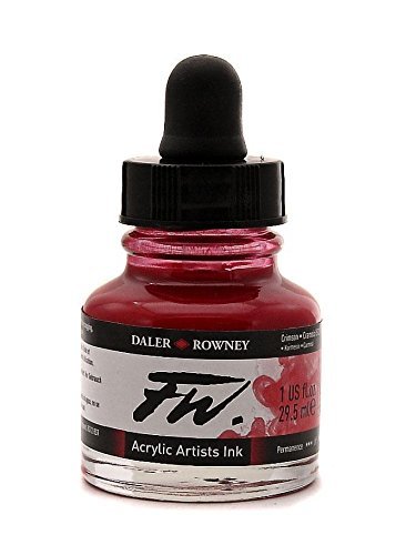Daler Rowney FW Artists Acrylic Ink 29.5 ml Pot - Crimson