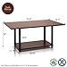 Furinno Turn-N-Tube Coffee Table, Dark Cherry/Black