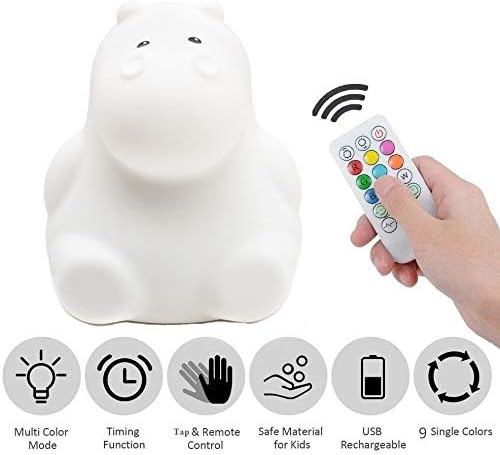 Tekemai Night Light, Kids Bedside Lamp, Baby Nursery Lamp for Breastfeeding Safe Break Resistant, Eye Caring