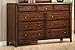 Hillary 9-Drawer Dresser Warm Brown