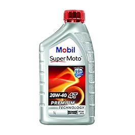 Mobil Super Moto 20W-40 API SL 4T Premium Technology Motorcycle Engine Oil (1L)