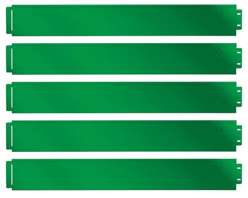 KESSER® Rasenkante Beeteinfassung Beetumrandung 10m 100x18cm Beetbegrenzung Rasenbleche Mähkante Metall Palisade Grün
