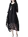 Mordenmiss Women's New Floral Lace Half Sleeve Cocktail Formal Sundress L Black