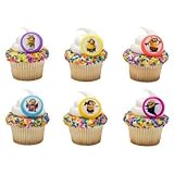 Despicable Me Minions Evolution Cupcake Rings - 24 pc